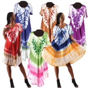 Tie Dye Sheer Dresses - 6 Colors